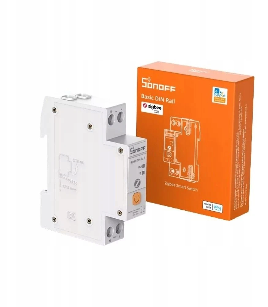 SONOFF Basic ZB1GSP išmanioji Zigbee DIN bėgelio relė 32A