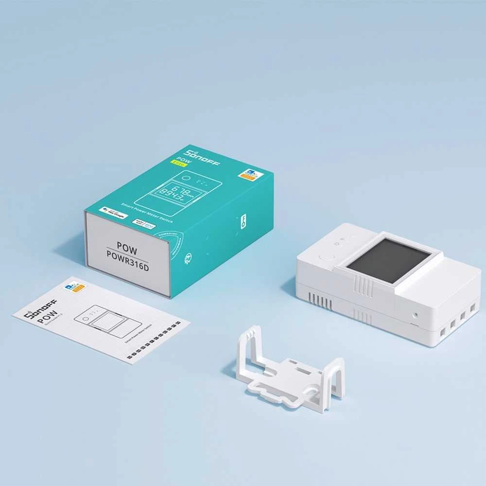SONOFF POW Elite 16A 1 kanalo relė su elektros sanaudų matavimu (POWR316D Elite)