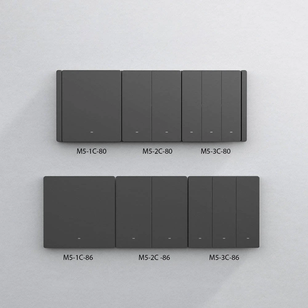 Sonoff SwitchMan M5 Wifi 1 klavišo jungiklis 86mm pločio M5-1C-86