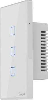Šakotuvas Sonoff T2US3C - 3-Gan Wi-Fi Smart Wall Switch US - Baltas