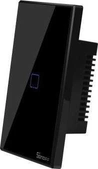 Šakotuvas Sonoff T3US1C - 1-Gang Wi- Fi Smart Wall perjungiklis US - Juoda