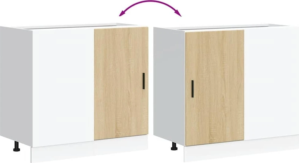 kriauklės pagrindo spintelė “Lyon" Sonoma Oak Engineered Wood