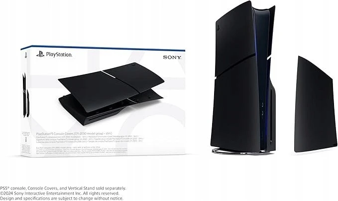Sony PS5 Slim konsolės korpusas (Midnight Juodas)