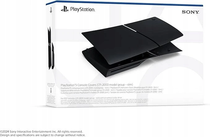 Sony PS5 Slim konsolės korpusas (Midnight Juodas)