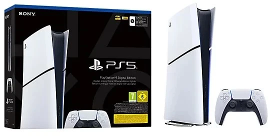 Konsolė Sony PlayStation 5 Digital Slim Edition 825 GB SSD Wi-Fi, Balta