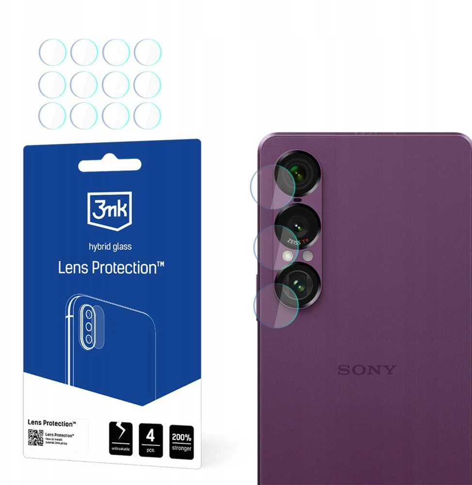 3Mk Protection 3mk hibridinis objektyvo apsaugos stiklas „Sony Xperia 1 VII“ fotoaparato objektyvui