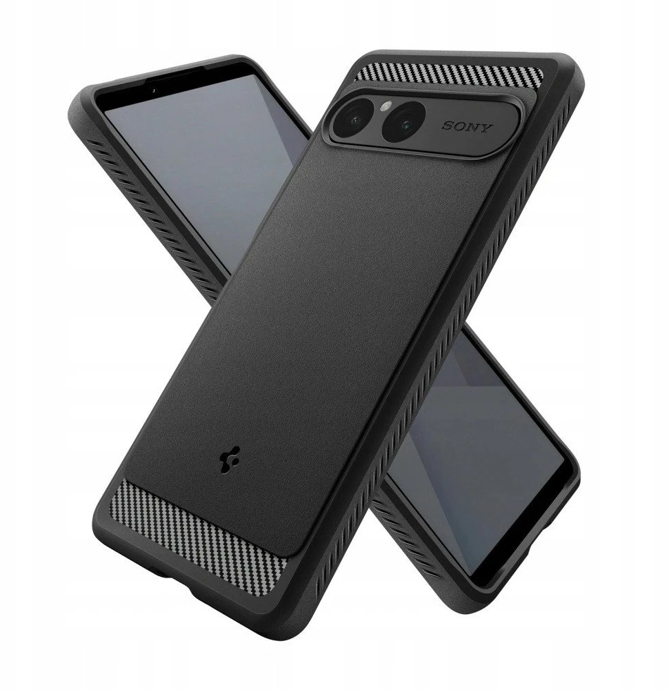 Spigen Rugged Armor dėklas skirtas Sony Xperia 10 VII juodos spalvos