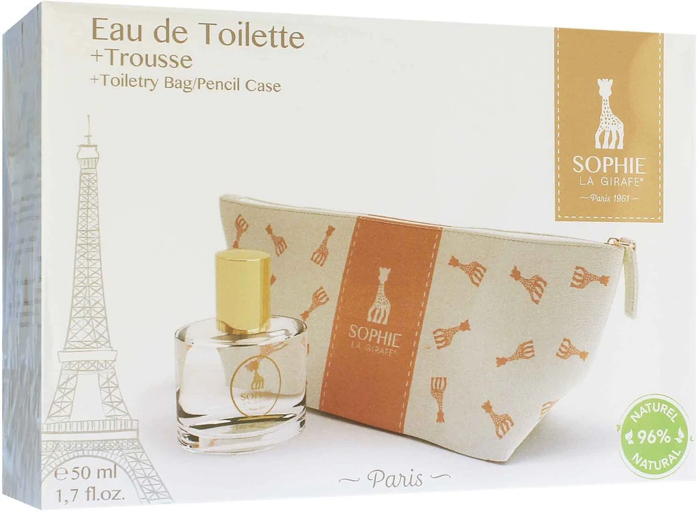 Sophie La Girafe Sophie La Girafe EDT rinkinys vaikams (EDT 50 ml + Kosmetinis krepšelis)