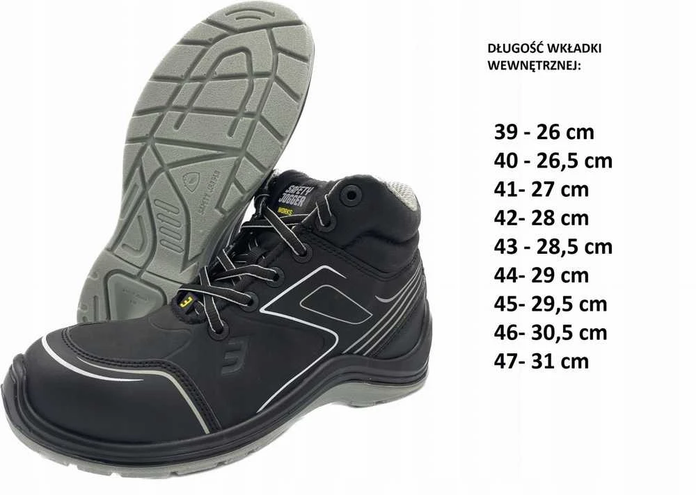 Safety_Jogge Apsauginiai batai vyrams Flow Mid S3, 42 dydis