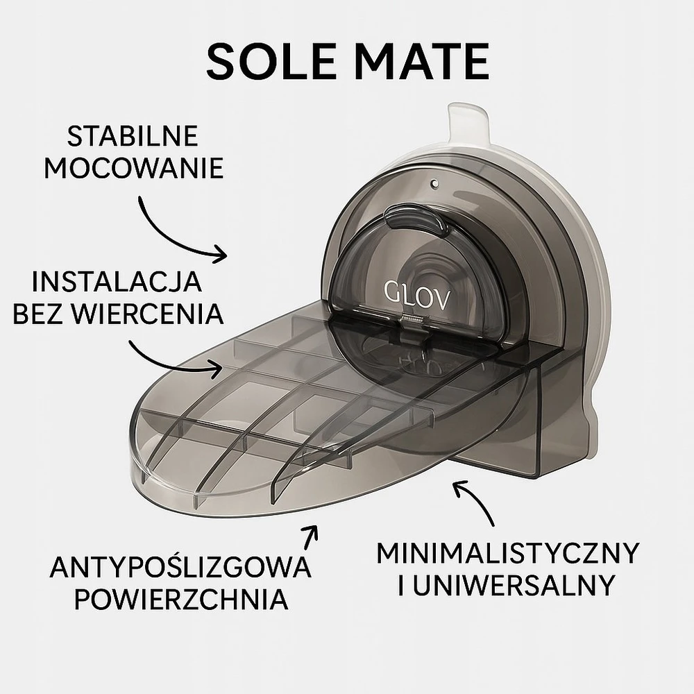 Sotbe Glov „Sole Mate“ siurbimo puodelio dušo kojų atrama