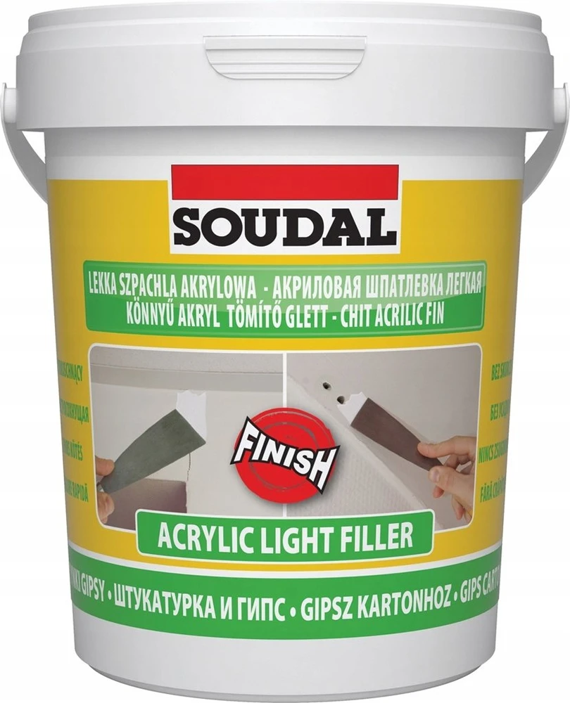 Soudal LENGVAS AKRILINIS GLAISTAS Baltas 0.9L