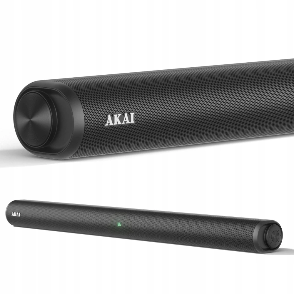 Kompiuterio kolonėlės Garso juosta Akai ASB-6L, RMS galia 60 W, 2,25 colio garsiakalbiai, 15 W x 4, dažnių juosta 50 Hz–18 kHz, varža 4 omai, juoda
