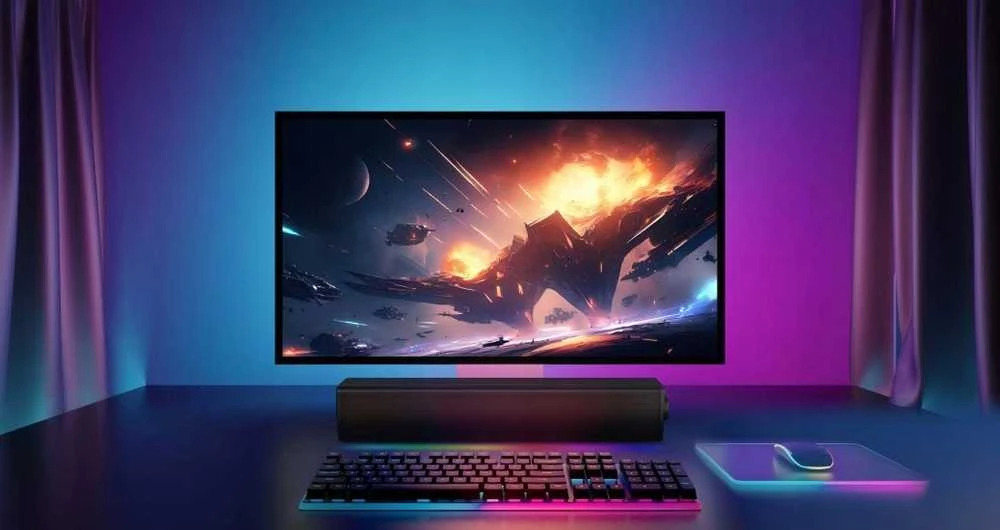 Namų kino sistema Creative Soundbar belaidis GS3 juodos spalvos Bluetooth 5.4
