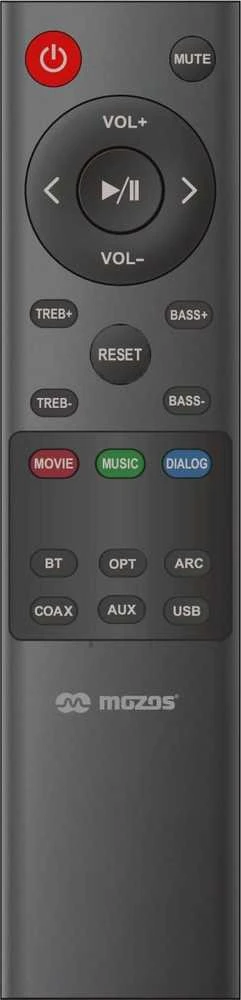 Namų kino sistema Soundbar Mozos Cinema