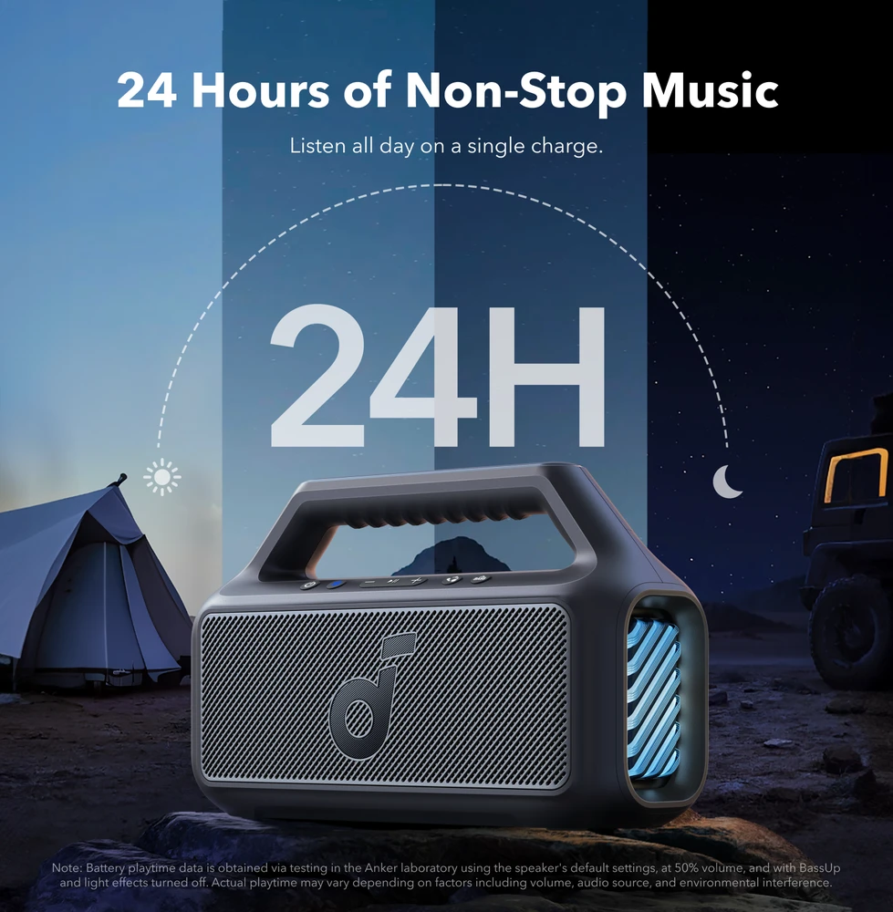 Soundcore Motion Boom 2 nešiojama kolonėlė, žalios spalvos
