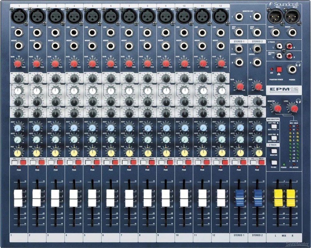 Analogowa konsoleta mikserska Soundcraft EPM12