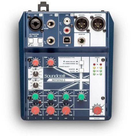 Soundcraft Notepad-5 – analoginis garso pultas