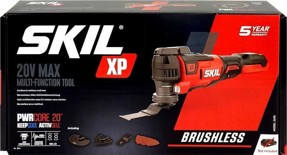 Skil Red Daugiafunkcinis įrankis Skil 3650 CB; 20 V (be akumuliatoriaus ir pakrovėjo)