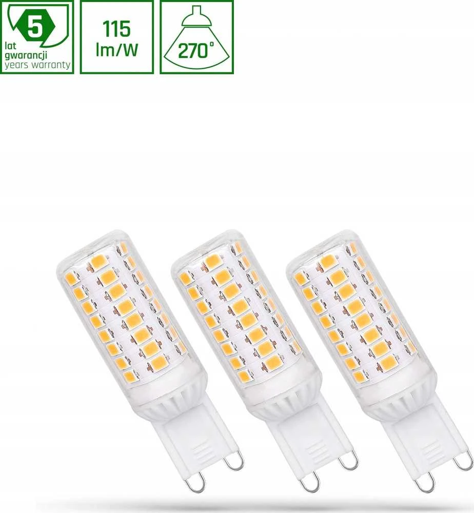 Spectrum LEMP LED lemputė G9 4W 840 430lm DIM