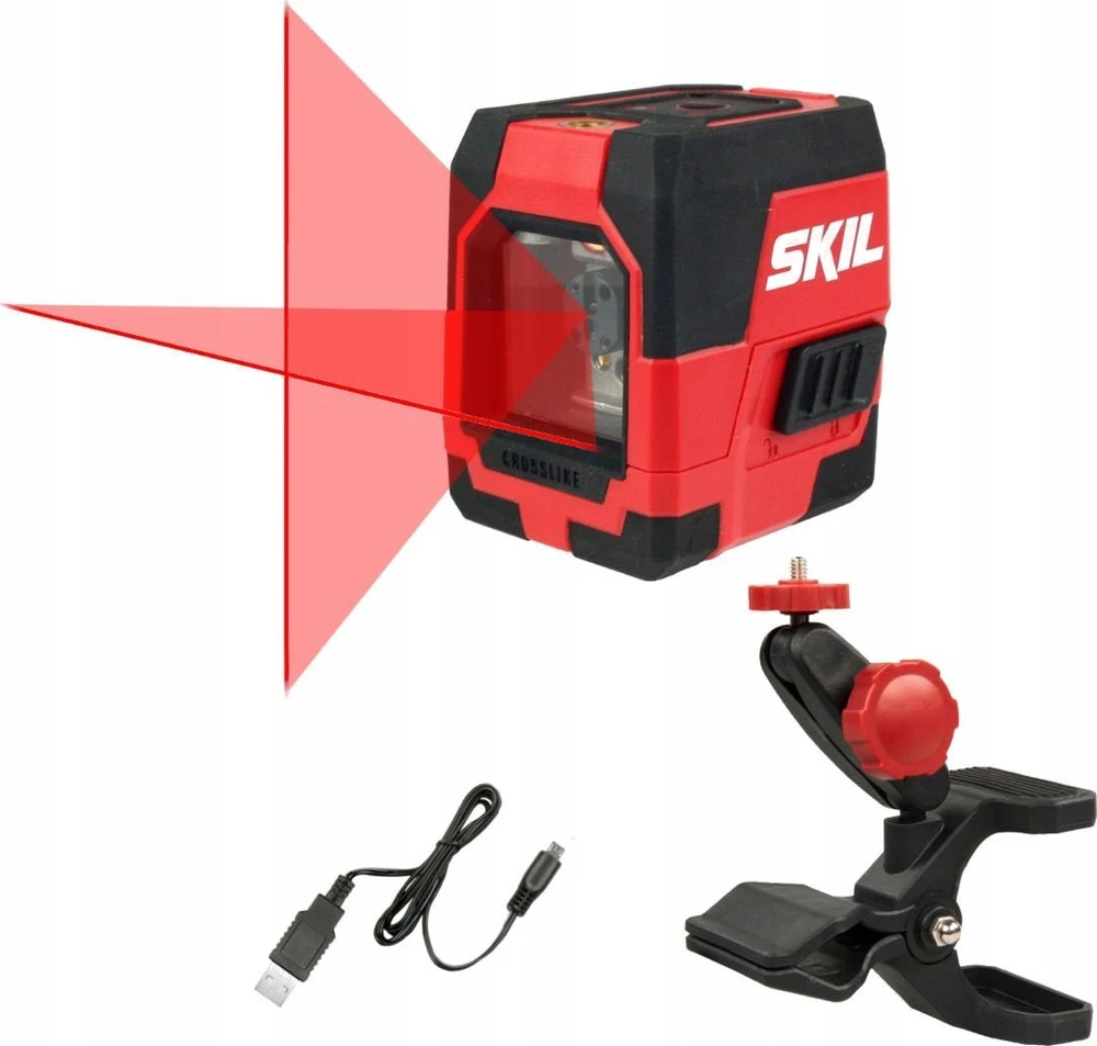 Skil Red Kryžminis lazerinis nivelyras Skil 1910 AA; 3,7 V; 1x1,2 Ah akum.