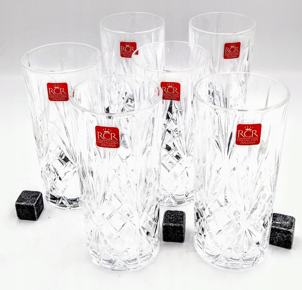 Sourcing Crystal glasses RCR MELODIA HB TUMBLER, tall, 360 ml, 6 pcs.