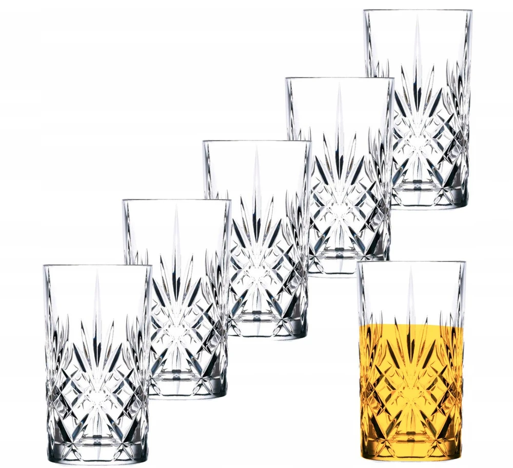 Sourcing Crystal glasses RCR MELODIA HB TUMBLER, tall, 360 ml, 6 pcs.