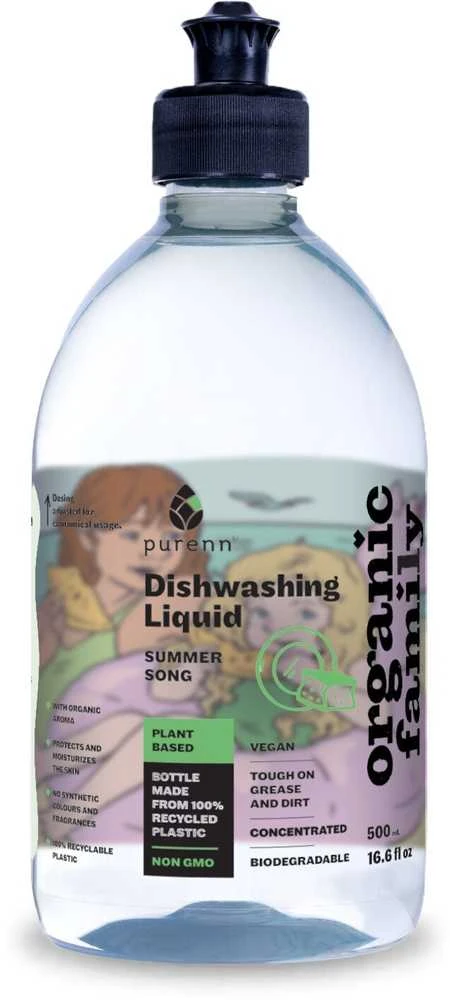 Indų ploviklis Purenn žaliųjų citrinų kvapo, 0.5 l