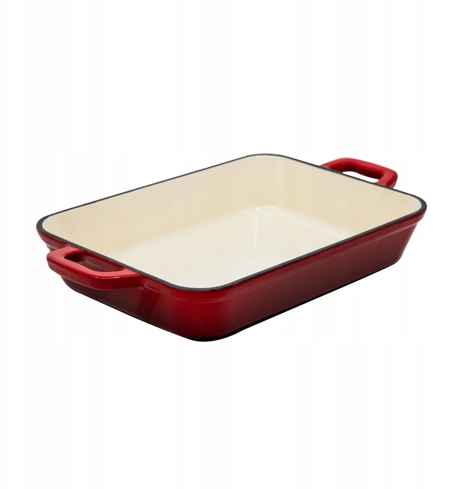 Sourcing Emaliuotas ketaus kepimo indas, 2 l, raudonas