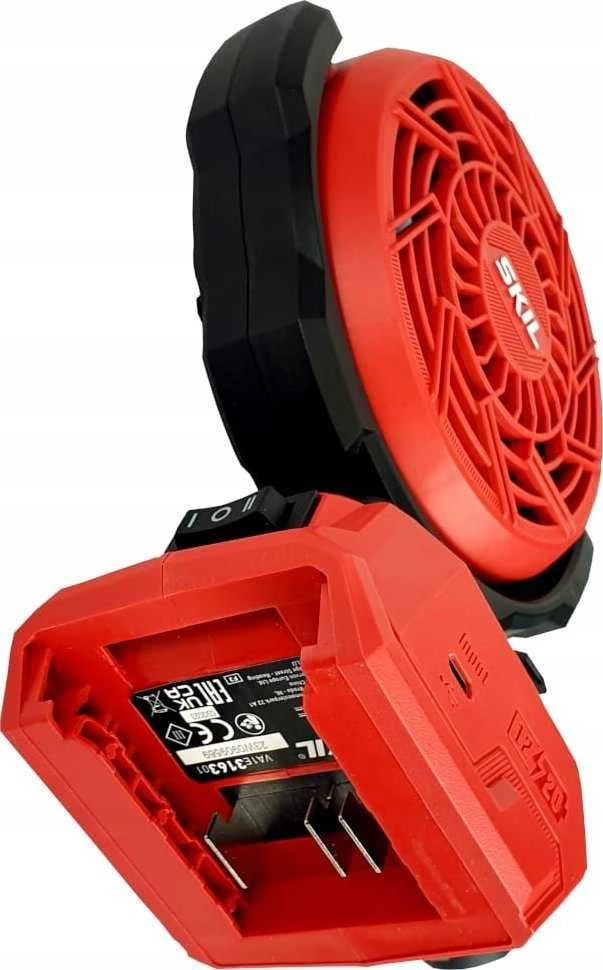 Skil Red Skil_Red Akumuliatorinis ventiliatorius su spaustuku Skil 3163CA 20V