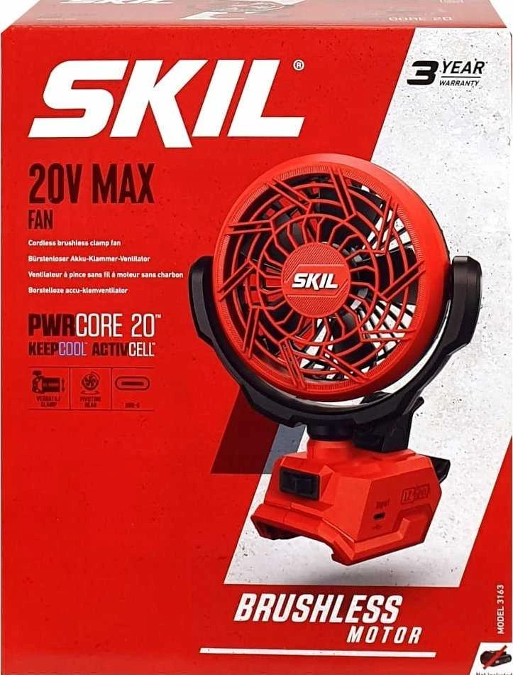 Skil Red Skil_Red Akumuliatorinis ventiliatorius su spaustuku Skil 3163CA 20V