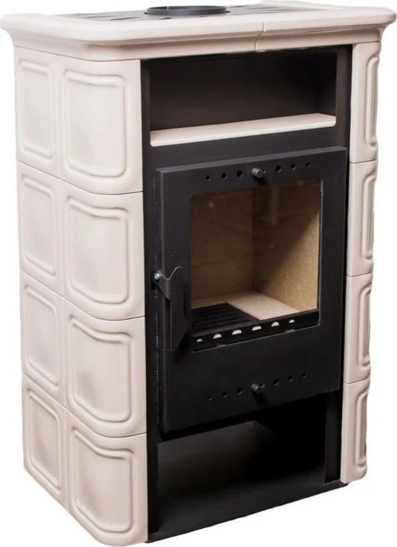 Fireplace NORDFLAM VERA CAPPUCCINOclr tiles. 6 kW