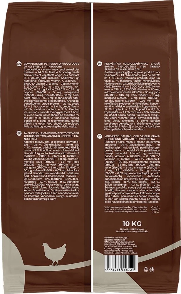 Sourcing Sausas šunų maistas Höppy, paukštiena, 10 kg