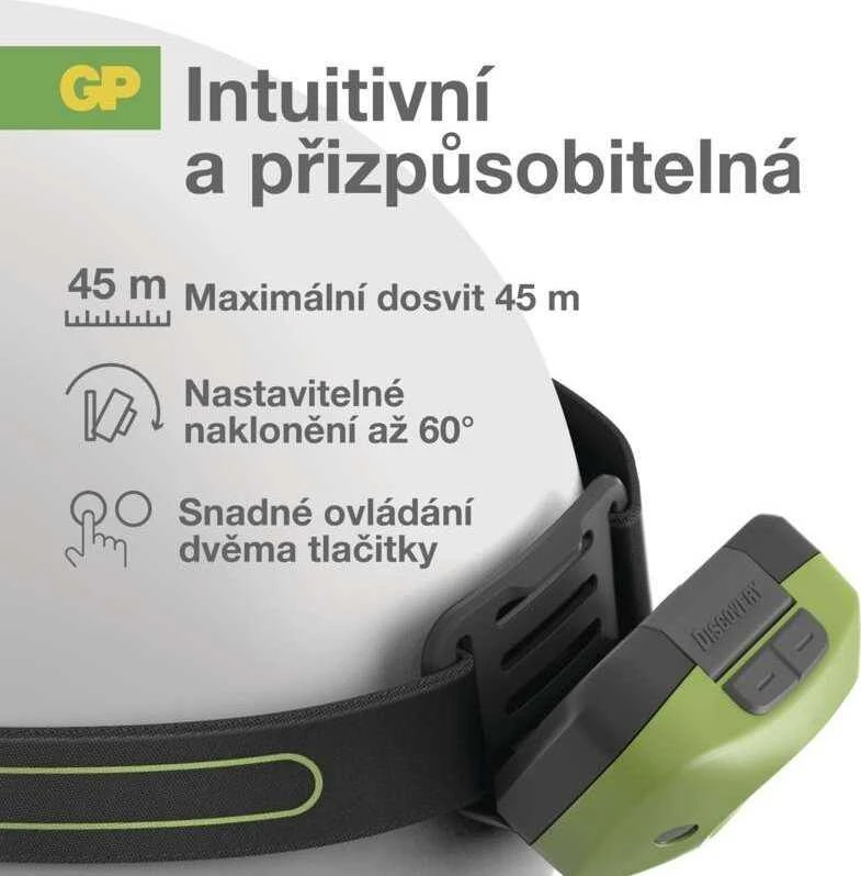 GP DISCOVERY Multi Purpose Headlamp CH43 žibintas ant galvos
