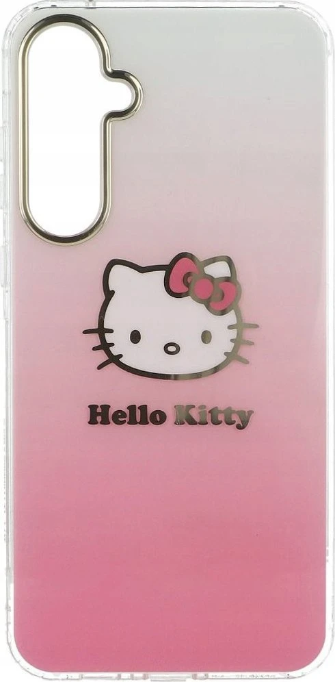 Samsung Galaxy A55 5G Hello Kitty dėklas IML Gradient Electrop Kitty Head (HKHCSA55HDGKEP) rožinės spalvos