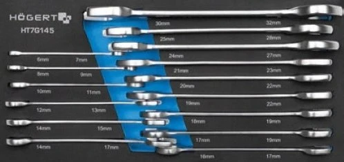 Sourcing Raktų komplektas Hogert HT7G146; 6-21 mm; 16 vnt.