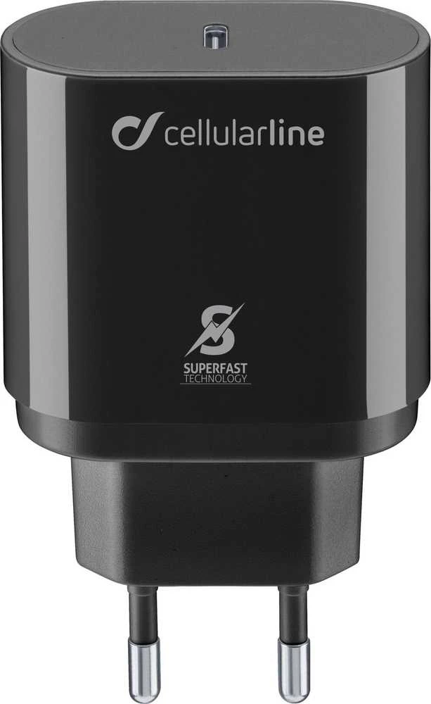 „Cellular Line“ „Cellularline“ – itin greitas USB-C įkroviklis, 25 W (skirtas „Samsung“) (juodas)