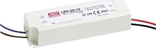 Mean_Well Maitinimo šaltinis Mean Well LED, 1.67 A, 20W, 12V, IP67