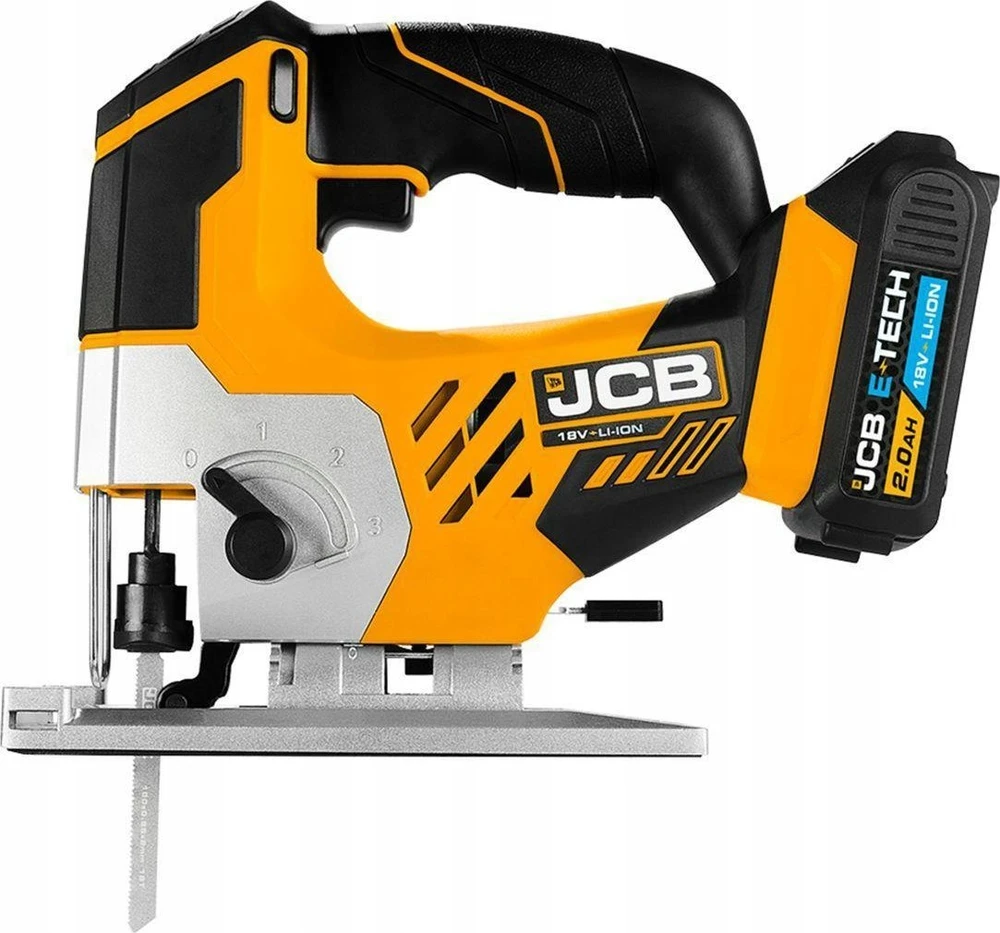 Akumuliatorinis siaurapjūklis JCB 18JS-2XB-E; 18 V; 1x2,0 Ah akum.