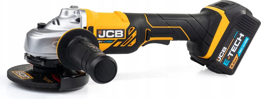 Sourcing JCB kampinio šlifuoklio akumuliatoriaus tiekimas. 115 mm 2 x 5,0 Ah / maišas