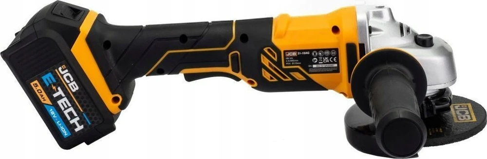 Sourcing JCB kampinio šlifuoklio akumuliatoriaus tiekimas. 115 mm 2 x 5,0 Ah / maišas