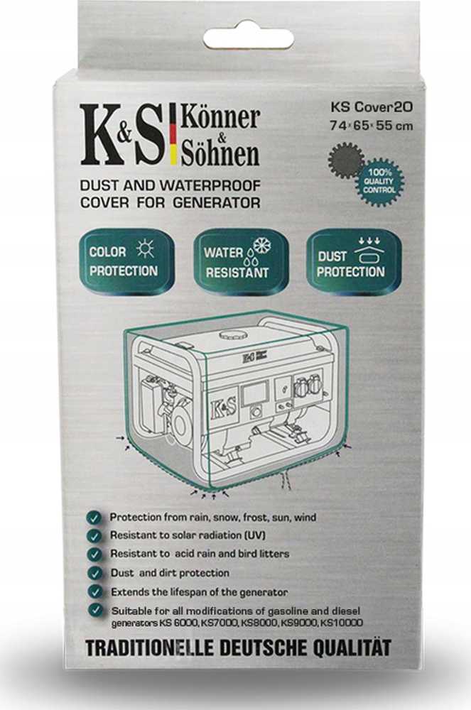 Konner & Sohnen KS POKROWIEC NA GENERATOR 20 KS 6000, KS 7000, KS 8000, KS 9000, KS 10000