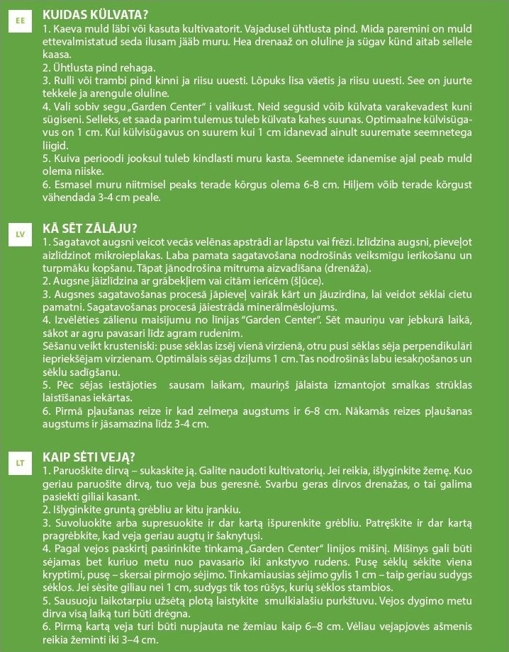 Sourcing Vejos sėklų tiekimas kūdikiams, minkštos, 3kg