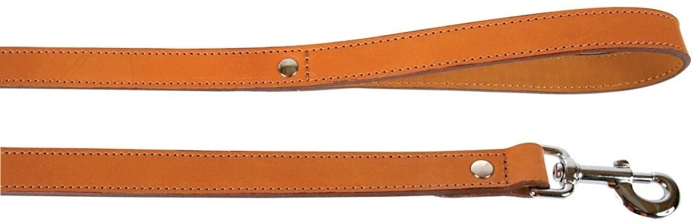 Pavadėlis Zolux LEATHER LINED, šviesiai ruda, 1 m
