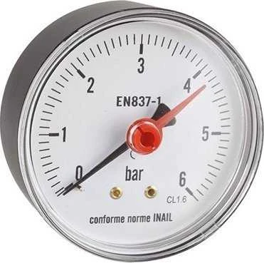 Manometras ICMA 1/2″, 80 mm, 6 BAR