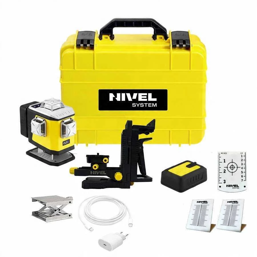 Kryžminis lazerinis nivelyras Nivel System CL5V + priedai