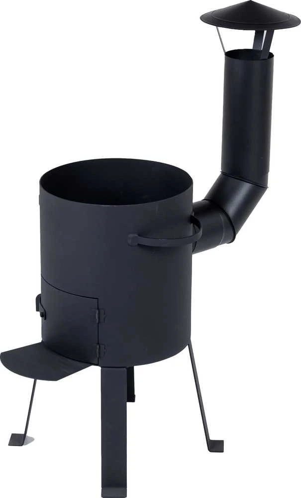 Dm_Grill Kazan Mangal Krosnelė su kaminu 8L kazanui (2 mm plienas, 300 mm skersmuo)
