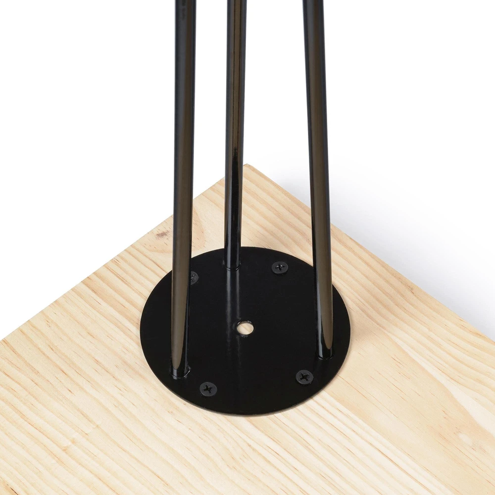 REI KOJA STALO 400 MM JUODA SMEIGTUKO FORMA