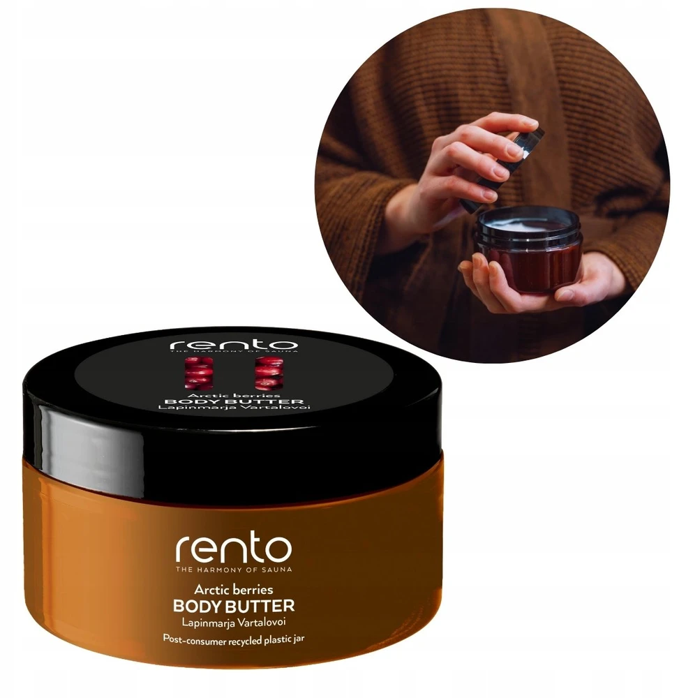 Kūno sviestas „Rento Arctic Berries“. 200 ml. Baltas col.