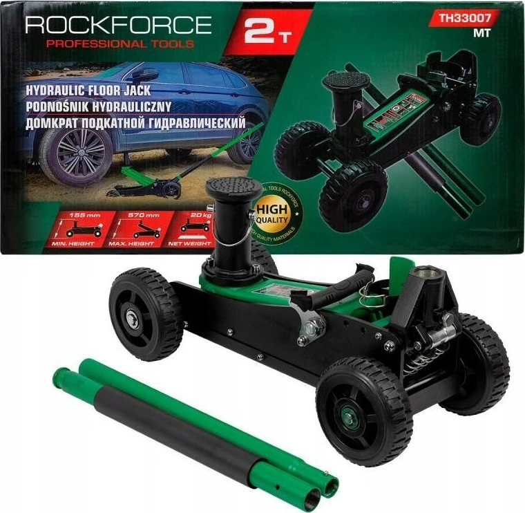 Sourcing ROCKFORCE DŹWIGNIK ''ŻABA'' 2,0T 155-575mm Aukštas