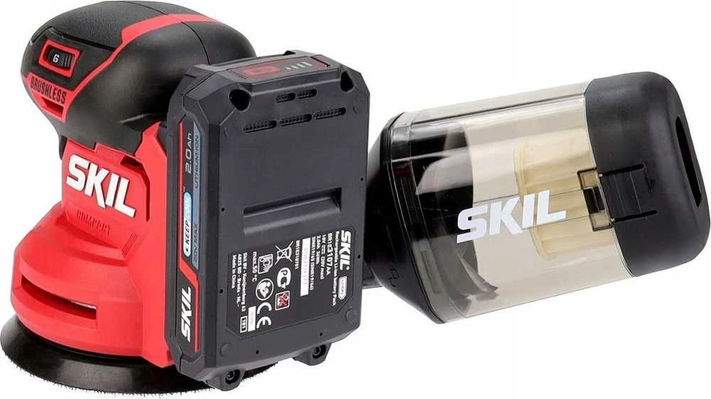 Skil Red Skil_Red Akumuliatorinis ekscentrinis šlifuoklis Skil 3751CA, 20 V